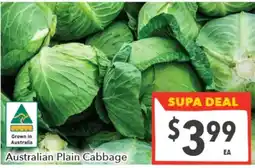Supa Valu Australian Plain Cabbage offer