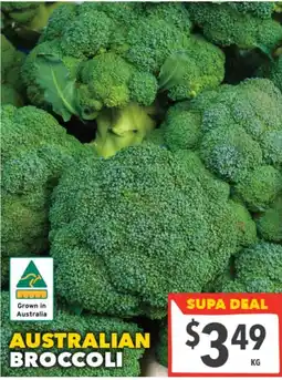 Supa Valu Australian Broccoli offer