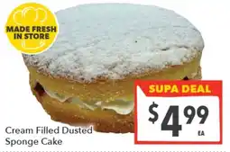 Supa Valu Cream Filled Dusted Sponge Cake offer