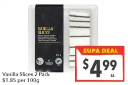 Supa Valu Vanilla Slices offer