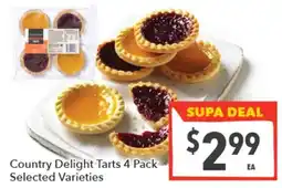 Supa Valu Country Delight Tarts offer
