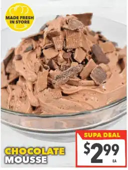 Supa Valu Chocolate Mousse offer