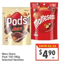 Supa Valu Mars Share Pack Selected Varieties offer