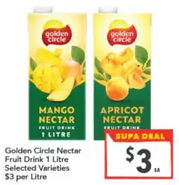 Supa Valu Golden Circle Nectar Fruit Drink offer
