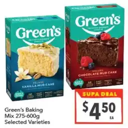 Supa Valu Green's Baking Mix Selected Varieties offer