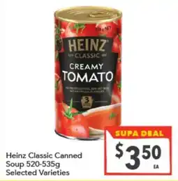 Supa Valu Heinz Classic Canned Soup offer