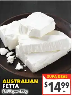Supa Valu Australian Fetta offer