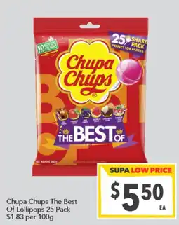 Supa Valu Chupa Chups The Best Of Lollipops offer