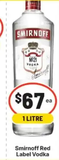 Supa Valu Smirnoff Red Label Vodka offer