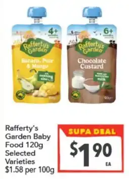 Supa Valu Rafferty's Garden Baby Food offer