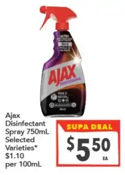 Supa Valu Ajax Disinfectant Spray offer