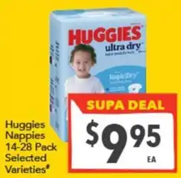 Supa Valu Huggies Nappies offer