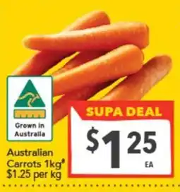 Supa Valu Australian Carrots offer