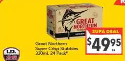 Supa Valu Great Northern Super Crisp Stubbies offer
