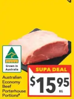 Supa Valu Australian Economy Beef Porterhouse Portions offer
