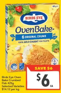 Supa Valu Birds Eye Oven Bake Crumbed Fish offer