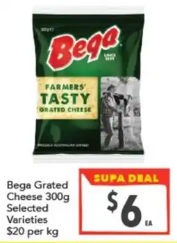 Supa Valu Bega Grated Cheese offer