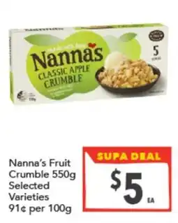 Supa Valu Nanna's Fruit Crumble offer