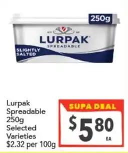 Supa Valu Lurpak Spreadable offer