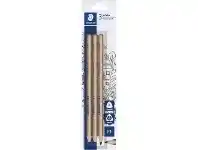 Officeworks Staedtler Natural Jumbo Triangular Graphite Pencils HB 3 Pack offer
