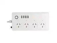 Officeworks Brilliant Smart 4 Port Powerboard 4 USB offer