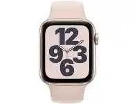 Officeworks Apple Watch SE 44mm GPS Gold Pink Band offer
