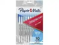 Officeworks PaperMate Kilometrico Ballpoint Pens 1mm Blue 10 Pack offer