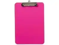 Officeworks J.Burrows A4 Plastic Clipboard Pink offer