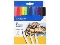 Officeworks Studymate Coloured Markers 12 Pack offer