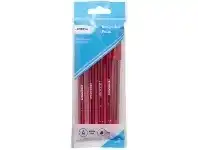 Officeworks J.Burrows Ballpoint Pens Red 5 Pack offer