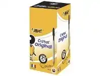 Officeworks BIC Cristal Ballpoint Pens Black 50 Pack offer