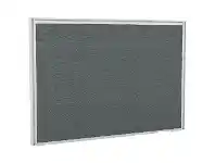 Officeworks Stilford Screen 750 W x 525 H mm White Frame Grey Fabric offer