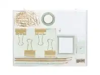 Officeworks Otto Gold Stationery Set Mint 41 Pieces offer