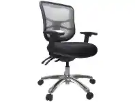 Officeworks Buro Metro Executive Chair Polished Base with Arms Black offer