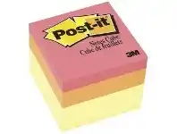 Officeworks Post-it Notes Cube 48 x 48mm Canary Wave offer