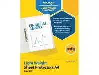 Officeworks Marbig Sheet Protector A4 Light Weight 300 Pack offer