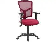Officeworks Pago Matrix Ergonomic Heavy Duty High Back Armchair Burgundy offer