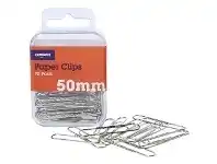 Officeworks J.Burrows 50mm Paper Clips Silver 70 Pack offer