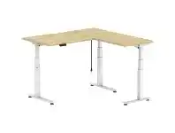 Officeworks Stilford S2 Electric Corner Workstation 1500mm Oak offer