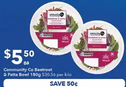 Ritchies Community Co Beetroot & Fetta Bowl offer