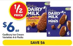 Ritchies Cadbury Ice Cream Varieties offer