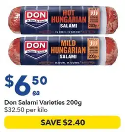 Ritchies Don Salami Varieties offer