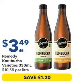 Ritchies Remedy Kombucha Varieties offer