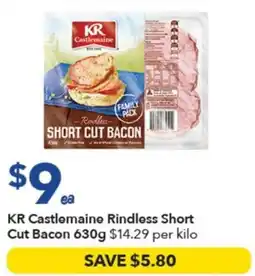 Ritchies KR Castlemaine Rindless Short Cut Bacon offer