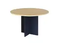 Officeworks J.Burrows Toro 1200mm Round Meeting Table Maple Grey offer