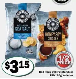 Friendly Grocer Red Rock Deli Potato Chips Varieties offer