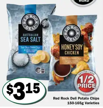 Red Rock Deli Potato Chips Varieties