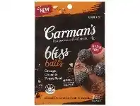 Carmans Carman&#039;s Bliss Balls Orange Cacao and Poppy Seed 80g