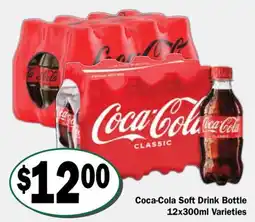 Friendly Grocer Coca-Cola Soft Drink Bottle Varieties offer