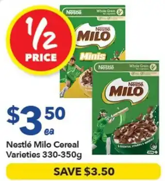 Nestlé Milo Cereal Varieties